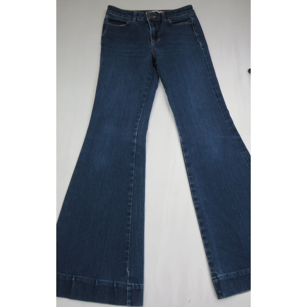 Vintage J Brand Women’s Mid Rise Dark Indigo Flared Leg Jeans Size 26 Y2K 70's